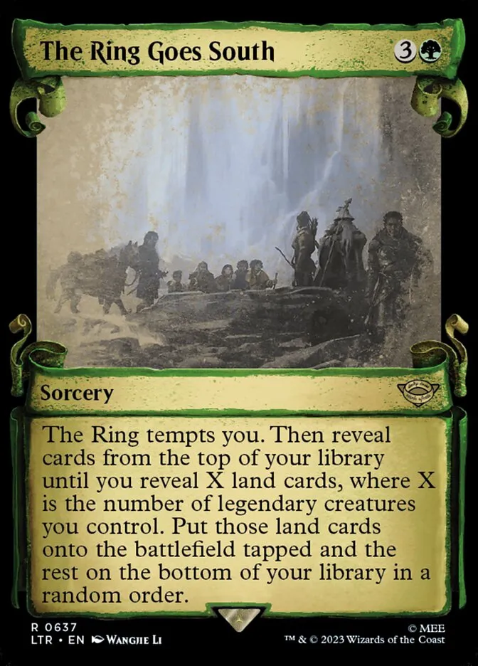 2023 The Lord of the Rings: Tales of Middle-earth The Ring Goes South #637 rare card image