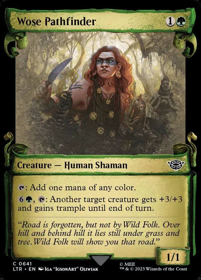 2023 The Lord of the Rings: Tales of Middle-earth Wose Pathfinder #641 common card image