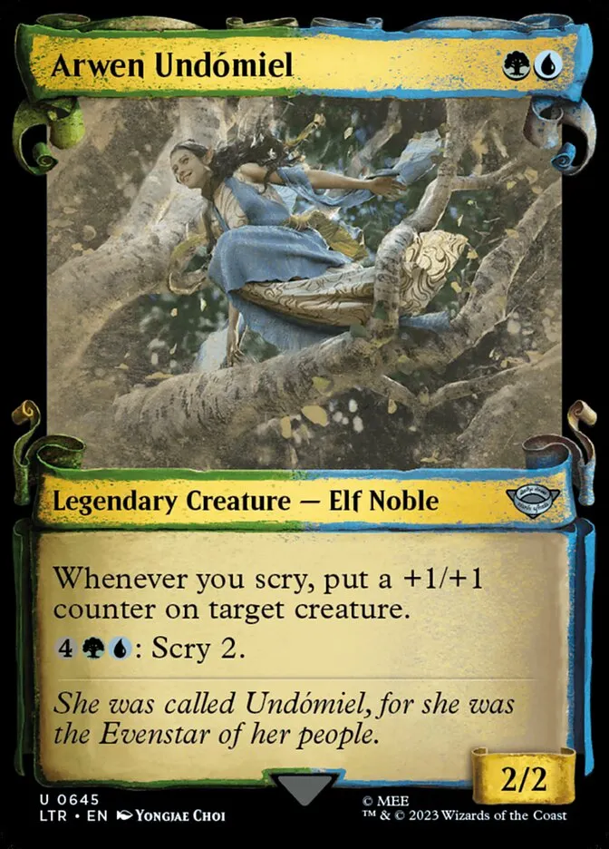 2023 The Lord of the Rings: Tales of Middle-earth Arwen Undómiel #645 uncommon card image