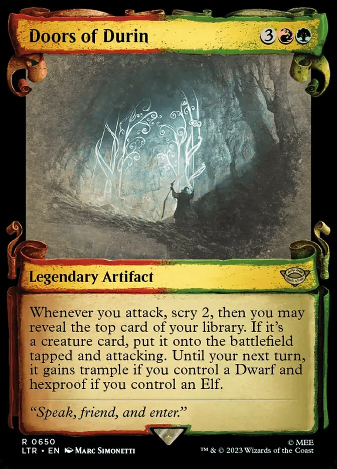 2023 The Lord of the Rings: Tales of Middle-earth Doors of Durin #650 rare card image