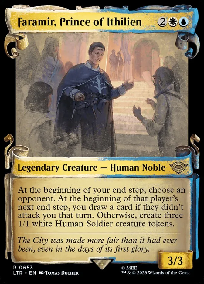 2023 The Lord of the Rings: Tales of Middle-earth Faramir, Prince of Ithilien #653 rare card image