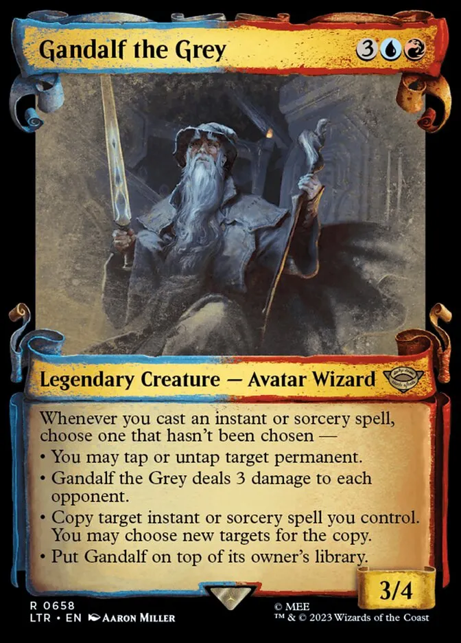 2023 The Lord of the Rings: Tales of Middle-earth Gandalf the Grey #658 rare card image