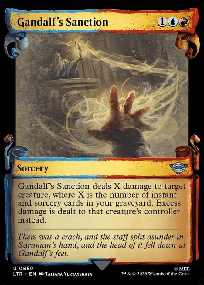 2023 The Lord of the Rings: Tales of Middle-earth Gandalf's Sanction #659 uncommon card image