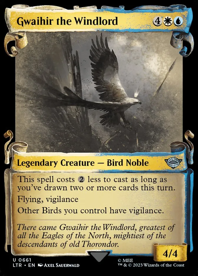 2023 The Lord of the Rings: Tales of Middle-earth Gwaihir the Windlord #661 uncommon card image