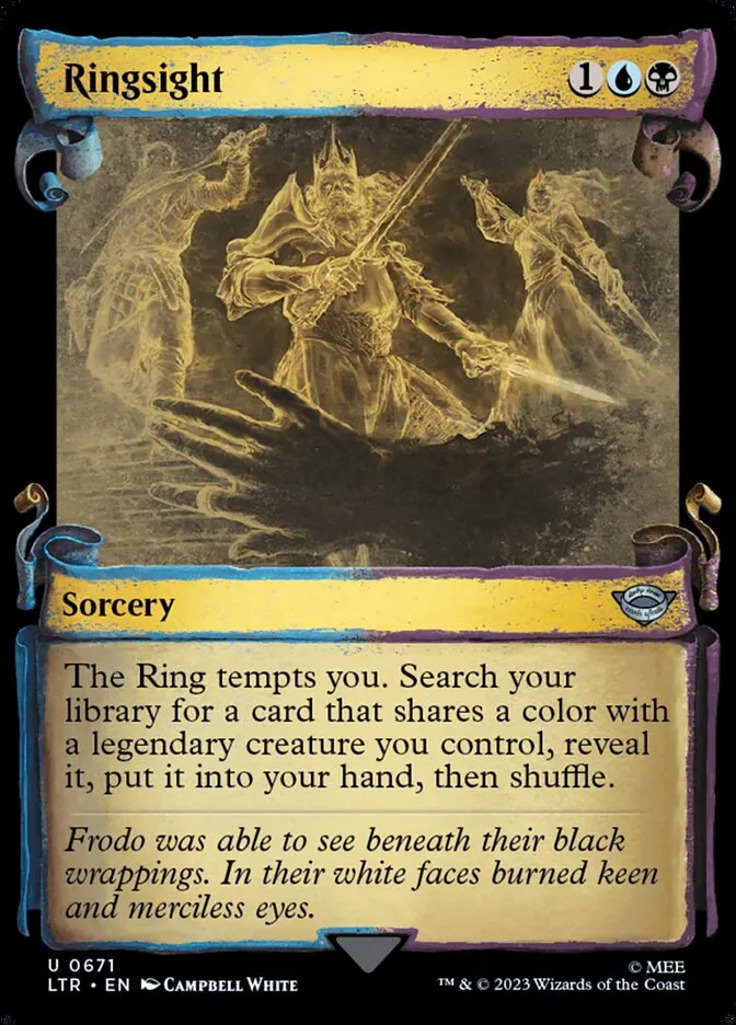 2023 The Lord of the Rings: Tales of Middle-earth Ringsight #671 uncommon card image