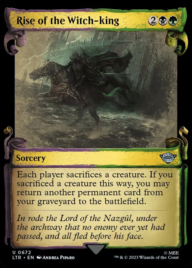 2023 The Lord of the Rings: Tales of Middle-earth Rise of the Witch-king #672 uncommon card image