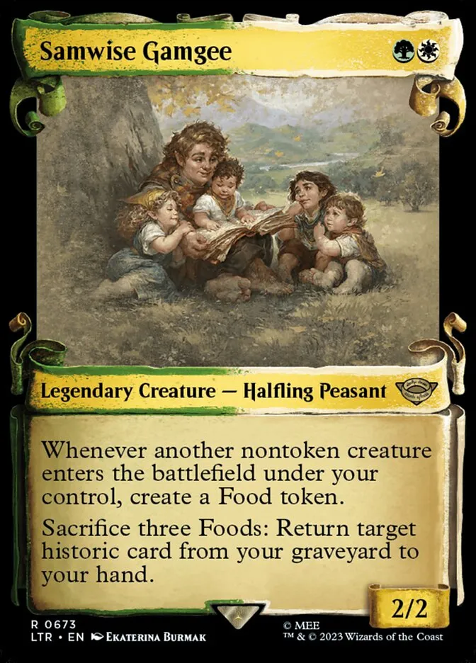 2023 The Lord of the Rings: Tales of Middle-earth Samwise Gamgee #673 rare card image