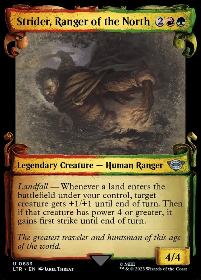 2023 The Lord of the Rings: Tales of Middle-earth Strider, Ranger of the North #683 uncommon card image