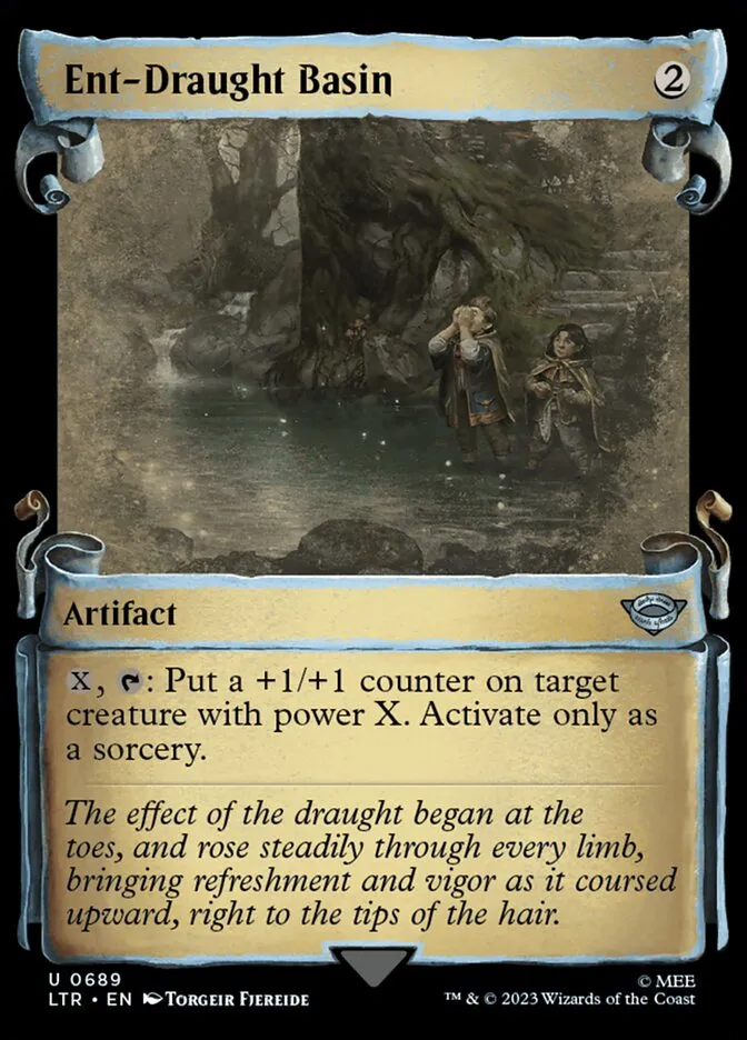2023 The Lord of the Rings: Tales of Middle-earth Ent-Draught Basin #689 uncommon card image