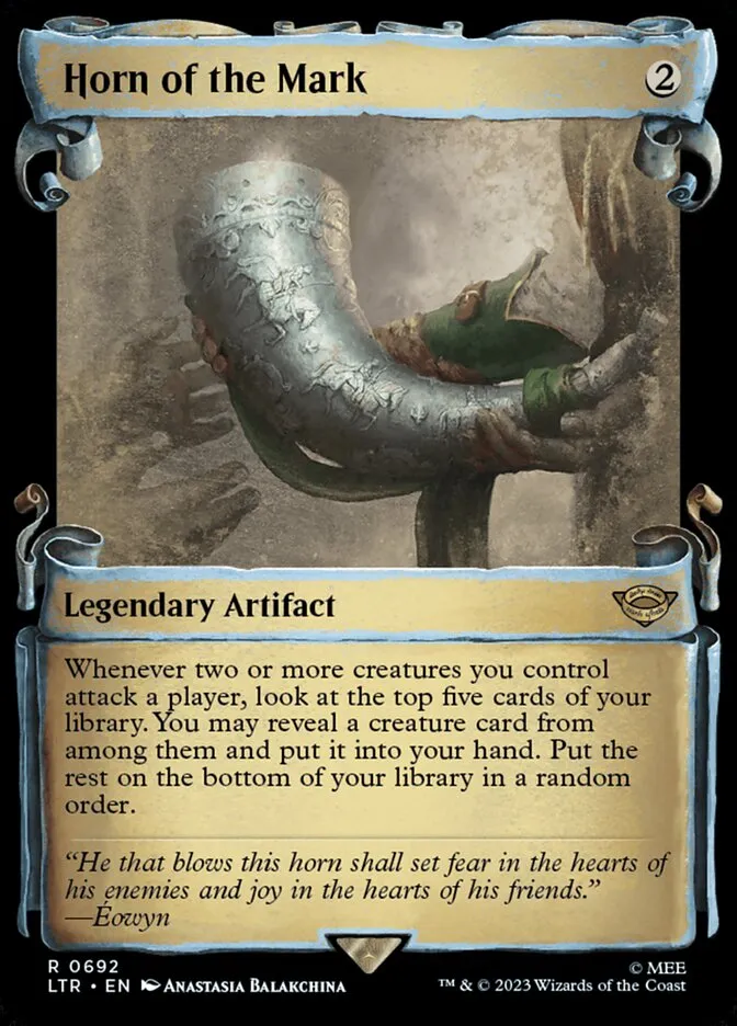 2023 The Lord of the Rings: Tales of Middle-earth Horn of the Mark #692 rare card image