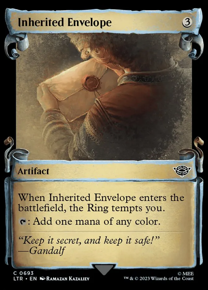 2023 The Lord of the Rings: Tales of Middle-earth Inherited Envelope #693 common card image