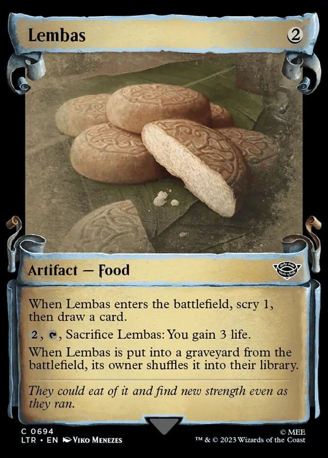 2023 The Lord of the Rings: Tales of Middle-earth Lembas #694 common card image