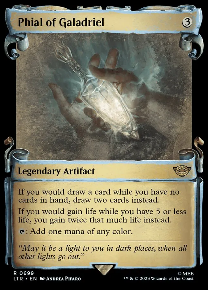 2023 The Lord of the Rings: Tales of Middle-earth Phial of Galadriel #699 rare card image