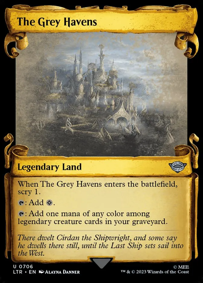 2023 The Lord of the Rings: Tales of Middle-earth The Grey Havens #706 uncommon card image