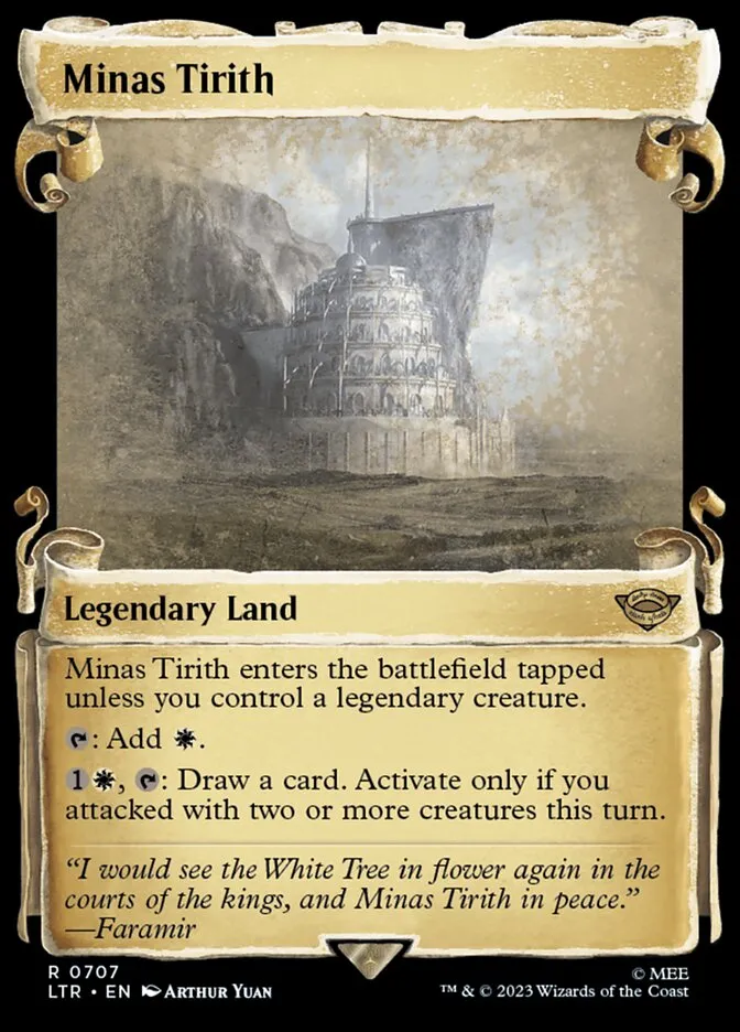 2023 The Lord of the Rings: Tales of Middle-earth Minas Tirith #707 rare card image