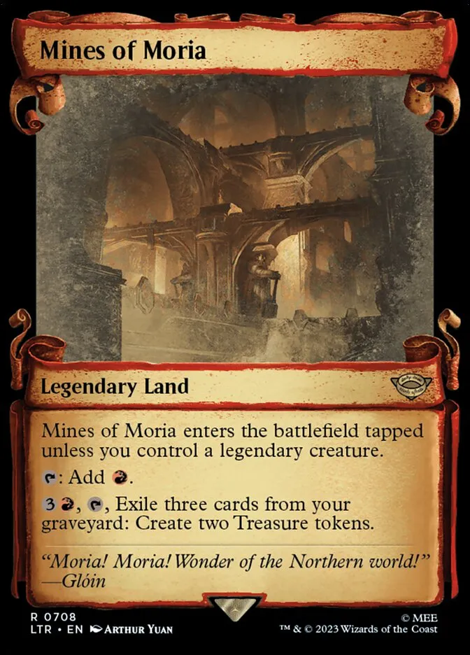 2023 The Lord of the Rings: Tales of Middle-earth Mines of Moria #708 rare card image
