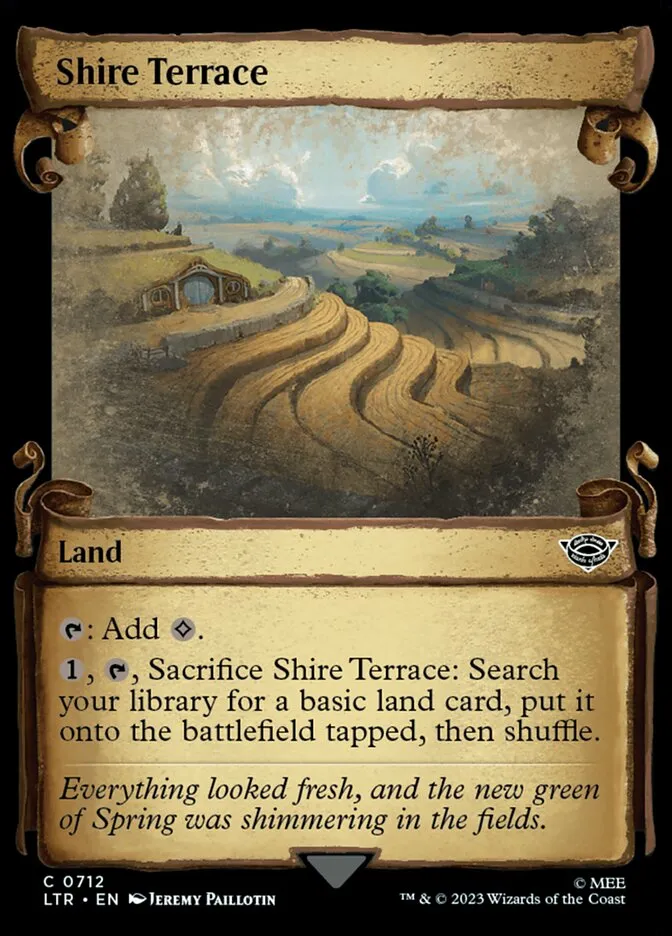 2023 The Lord of the Rings: Tales of Middle-earth Shire Terrace #712 common card image