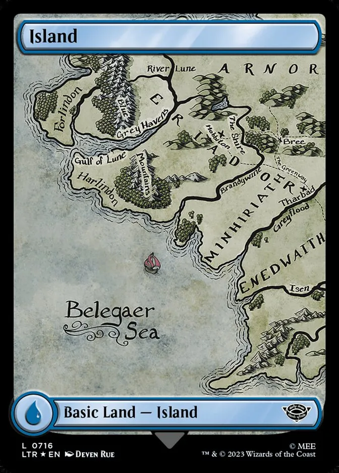 2023 The Lord of the Rings: Tales of Middle-earth Island #716 common card image