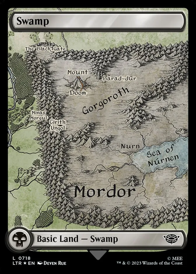 2023 The Lord of the Rings: Tales of Middle-earth Swamp #718 common card image
