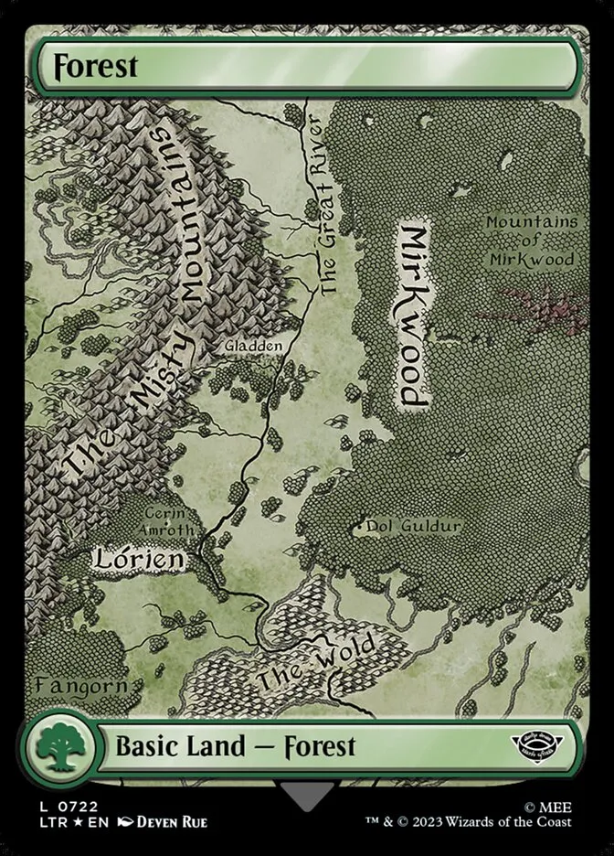 2023 The Lord of the Rings: Tales of Middle-earth Forest #722 common card image