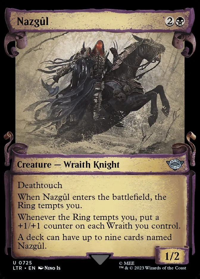 2023 The Lord of the Rings: Tales of Middle-earth Nazgûl #725 uncommon card image