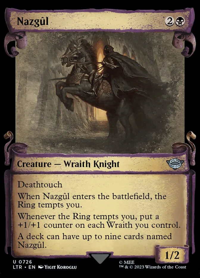 2023 The Lord of the Rings: Tales of Middle-earth Nazgûl #726 uncommon card image