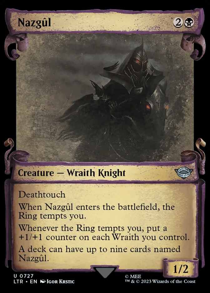 2023 The Lord of the Rings: Tales of Middle-earth Nazgûl #727 uncommon card image