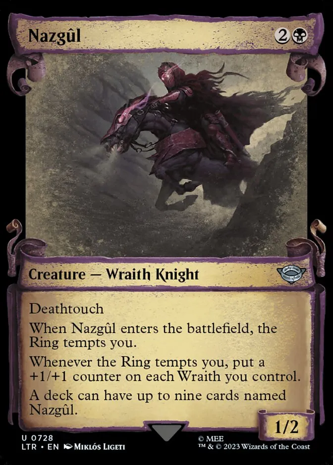 2023 The Lord of the Rings: Tales of Middle-earth Nazgûl #728 uncommon card image