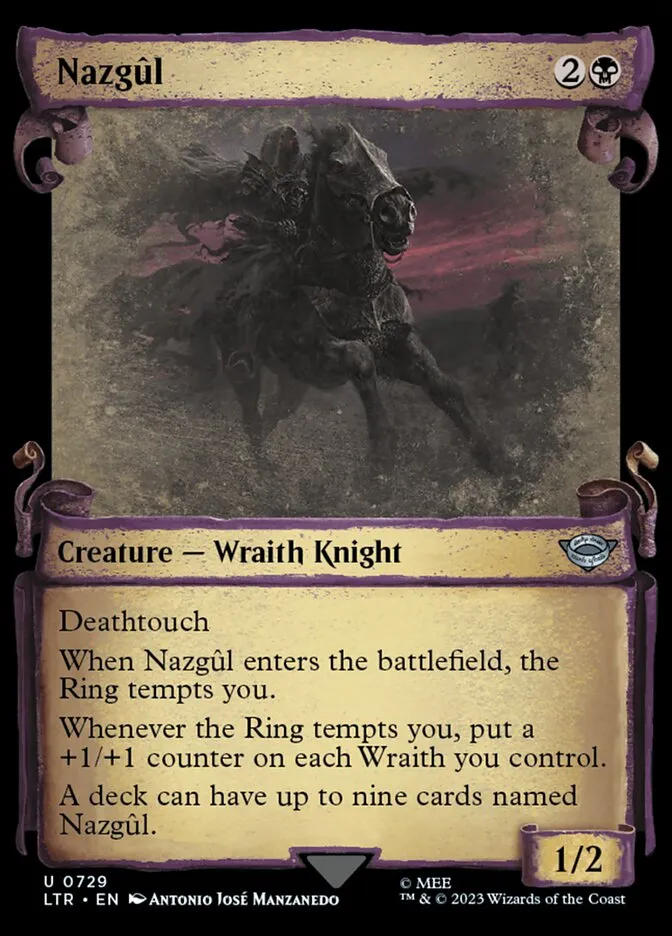 2023 The Lord of the Rings: Tales of Middle-earth Nazgûl #729 uncommon card image