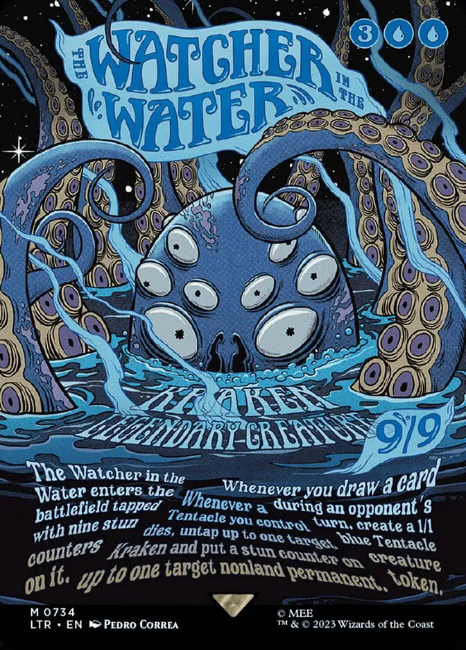 2023 The Lord of the Rings: Tales of Middle-earth The Watcher in the Water #734 mythic card image
