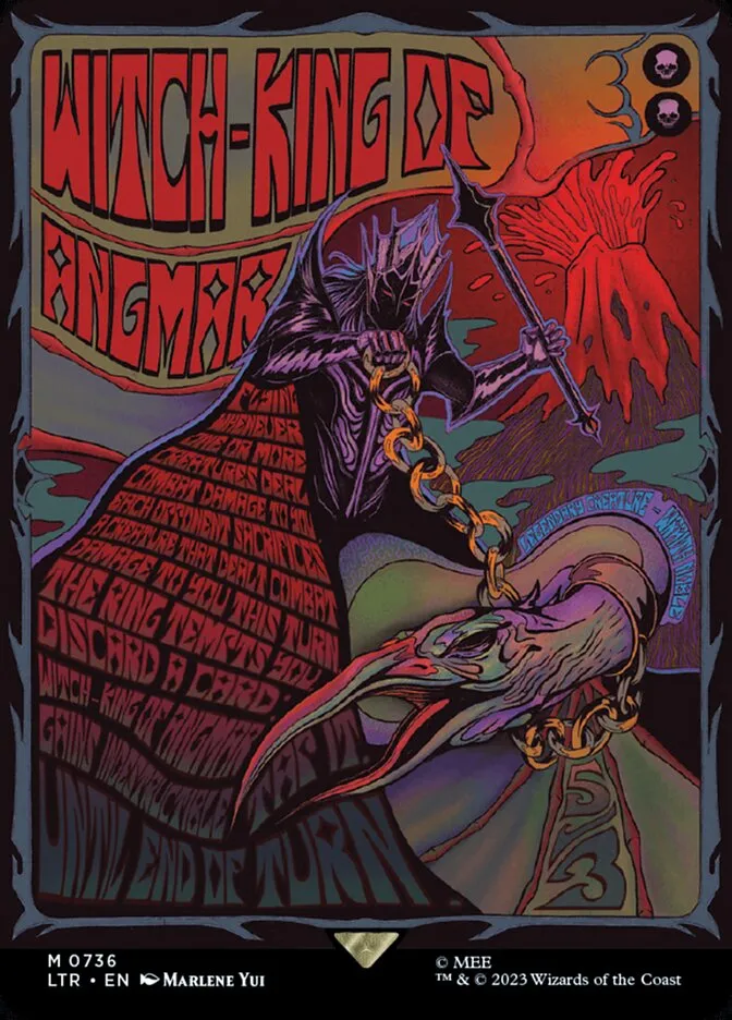 2023 The Lord of the Rings: Tales of Middle-earth Witch-king of Angmar #736 mythic card image