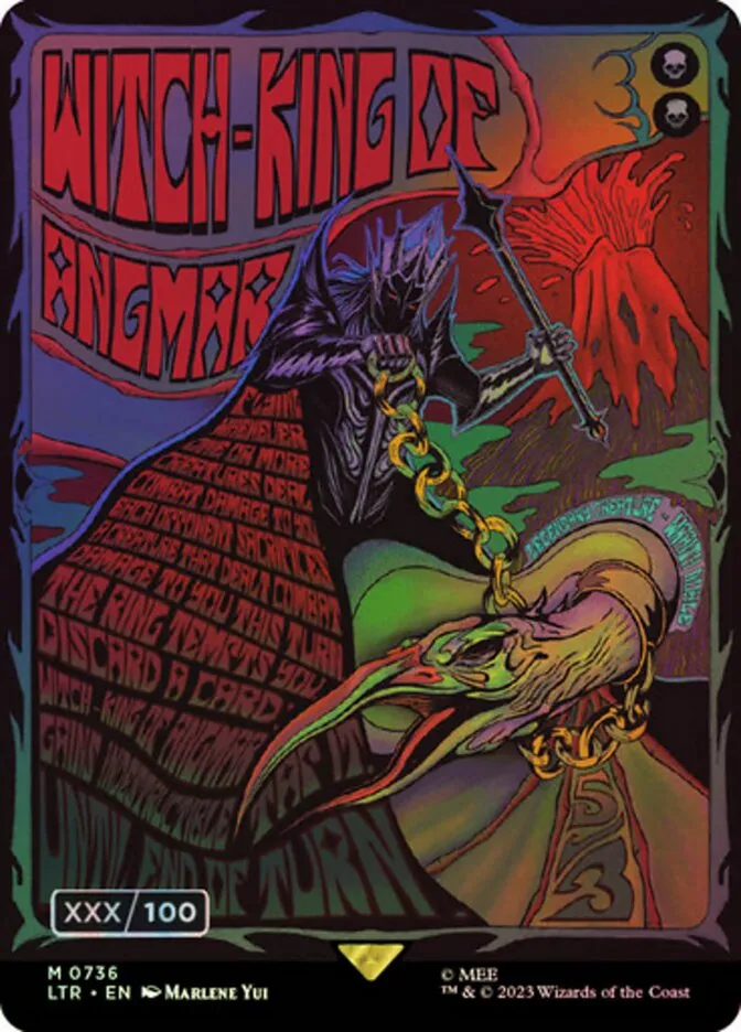2023 The Lord of the Rings: Tales of Middle-earth Witch-king of Angmar #736z mythic card image