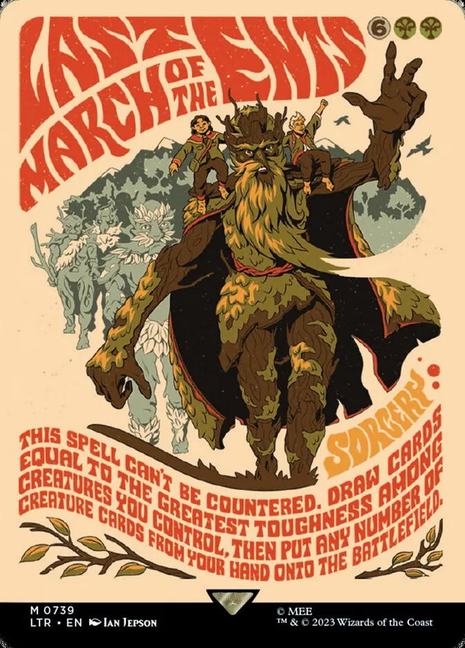 2023 The Lord of the Rings: Tales of Middle-earth Last March of the Ents #739 mythic card image