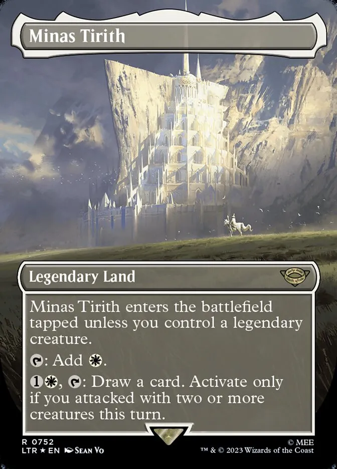 2023 The Lord of the Rings: Tales of Middle-earth Minas Tirith #752 rare card image