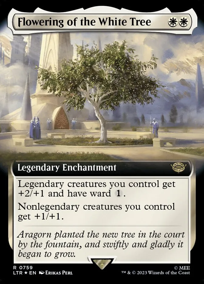 2023 The Lord of the Rings: Tales of Middle-earth Flowering of the White Tree #759 rare card image