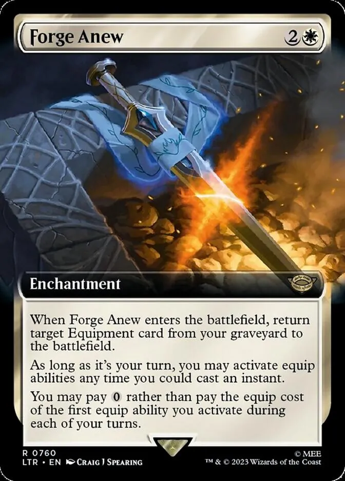 2023 The Lord of the Rings: Tales of Middle-earth Forge Anew #760 rare card image