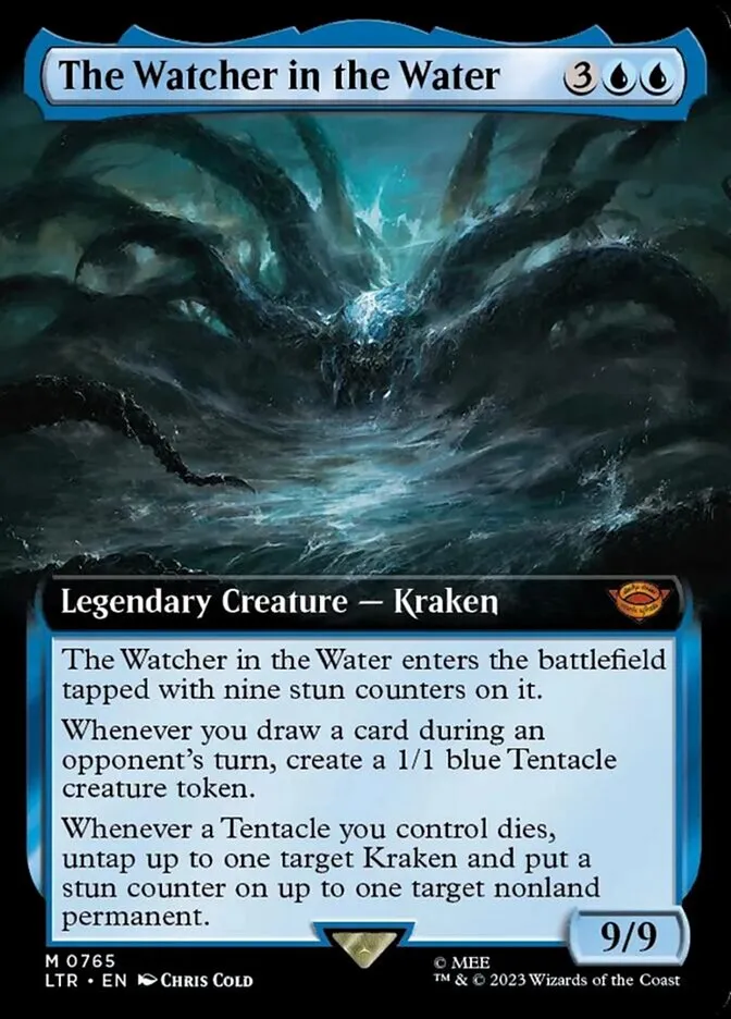 2023 The Lord of the Rings: Tales of Middle-earth The Watcher in the Water #765 mythic card image