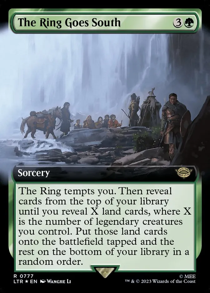 2023 The Lord of the Rings: Tales of Middle-earth The Ring Goes South #777 rare card image