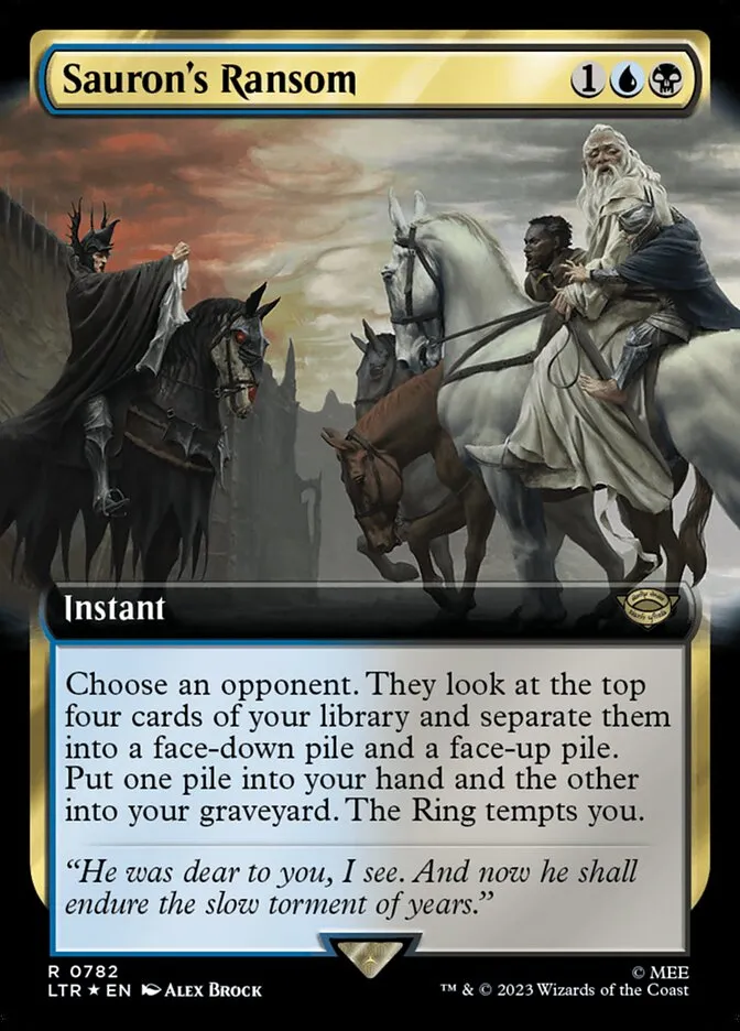 2023 The Lord of the Rings: Tales of Middle-earth Sauron's Ransom #782 rare card image
