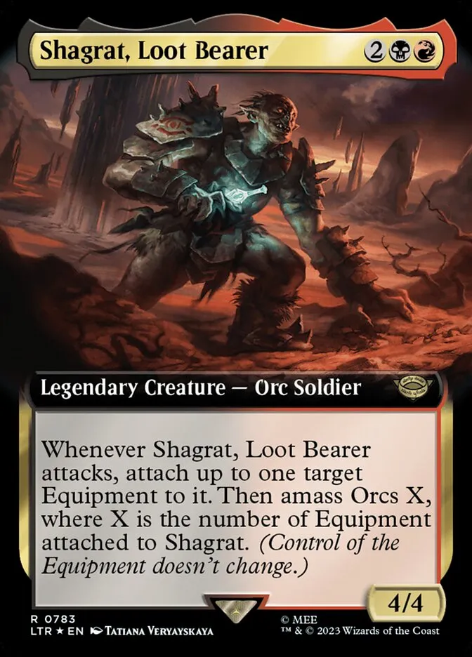 2023 The Lord of the Rings: Tales of Middle-earth Shagrat, Loot Bearer #783 rare card image