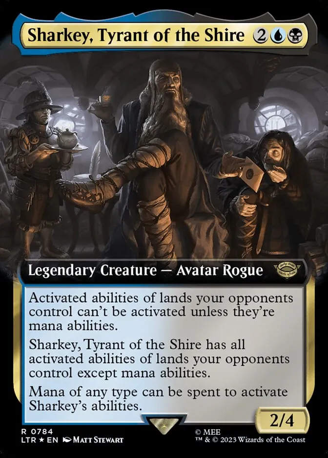 2023 The Lord of the Rings: Tales of Middle-earth Sharkey, Tyrant of the Shire #784 rare card image