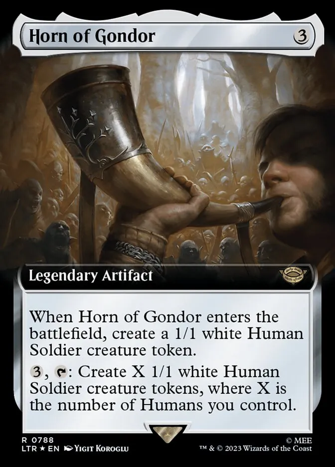 2023 The Lord of the Rings: Tales of Middle-earth Horn of Gondor #788 rare card image