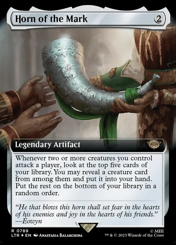 2023 The Lord of the Rings: Tales of Middle-earth Horn of the Mark #789 rare card image