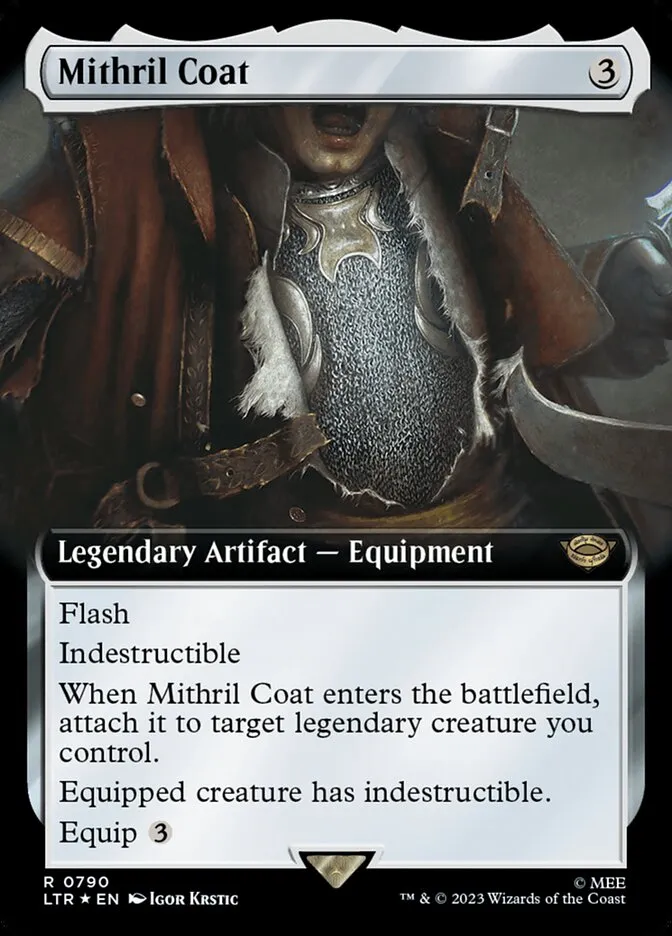 2023 The Lord of the Rings: Tales of Middle-earth Mithril Coat #790 rare card image
