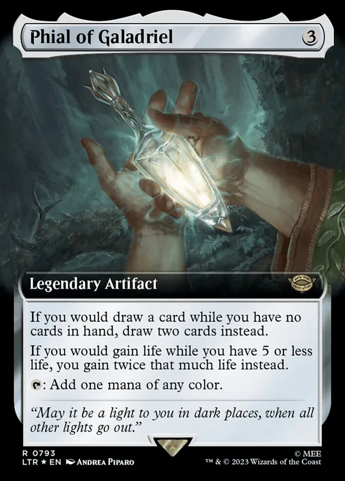 2023 The Lord of the Rings: Tales of Middle-earth Phial of Galadriel #793 rare card image