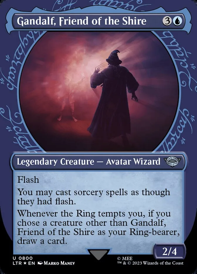 2023 The Lord of the Rings: Tales of Middle-earth Gandalf, Friend of the Shire #800 uncommon card image