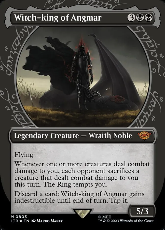 2023 The Lord of the Rings: Tales of Middle-earth Witch-king of Angmar #803 mythic card image