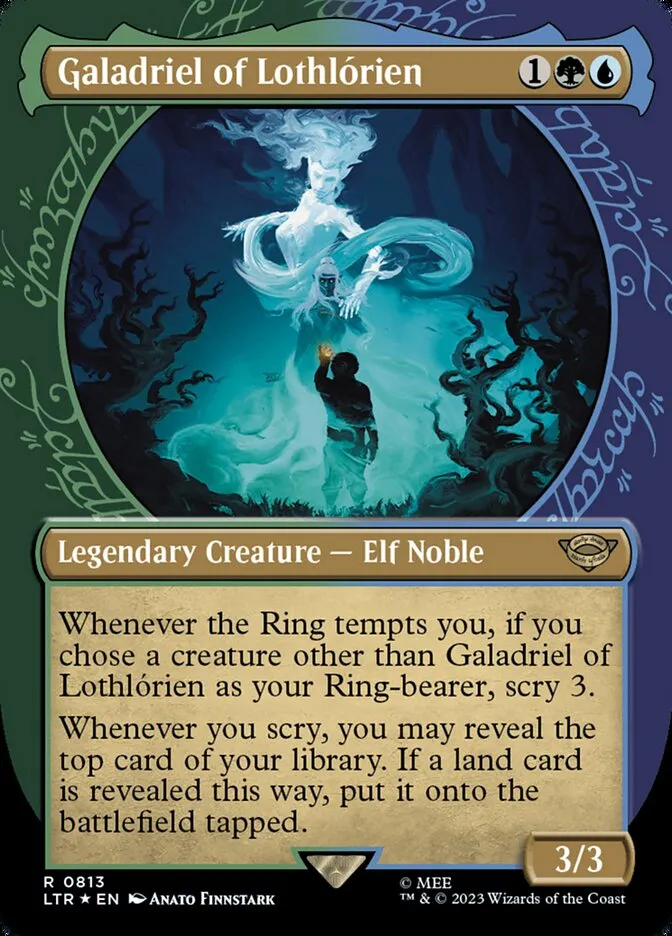 2023 The Lord of the Rings: Tales of Middle-earth Galadriel of Lothlórien #813 rare card image