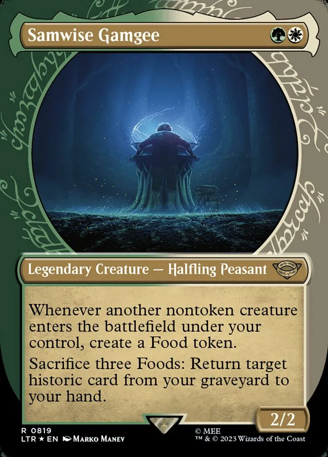 2023 The Lord of the Rings: Tales of Middle-earth Samwise Gamgee #819 rare card image