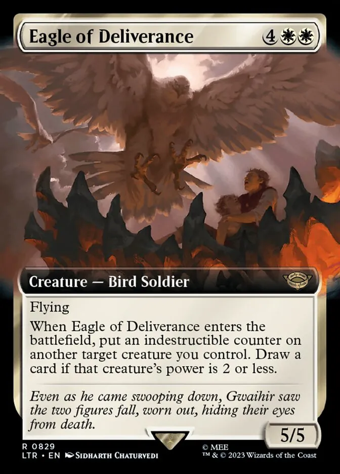 2023 The Lord of the Rings: Tales of Middle-earth Eagle of Deliverance #829 rare card image